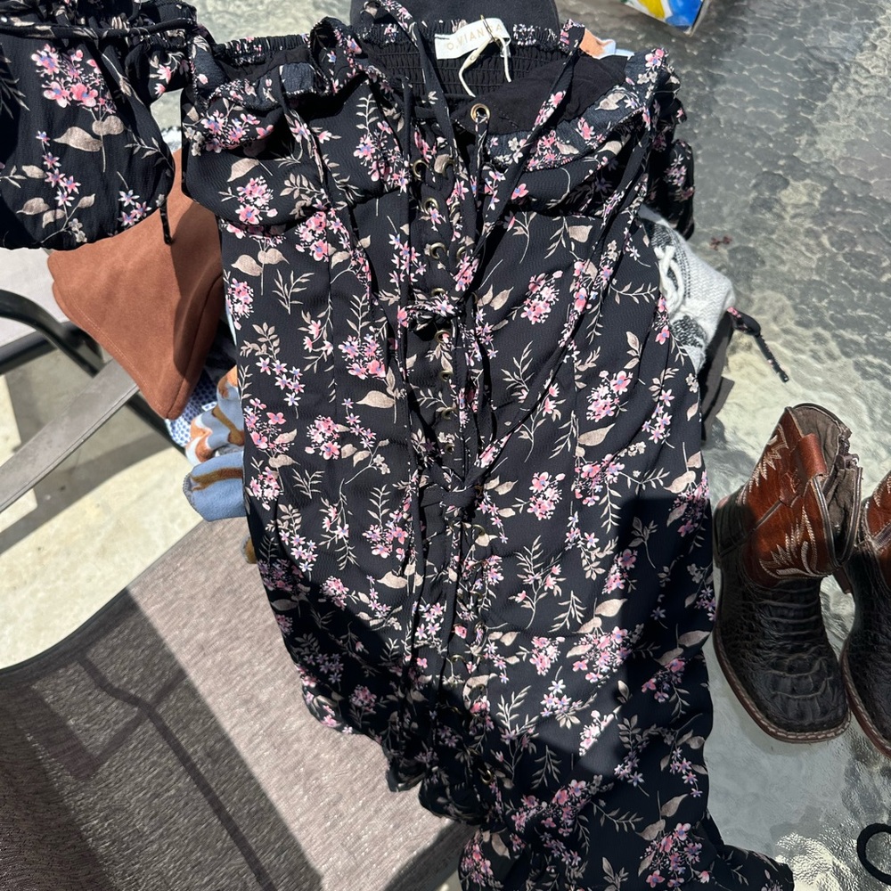 Black Florall dress